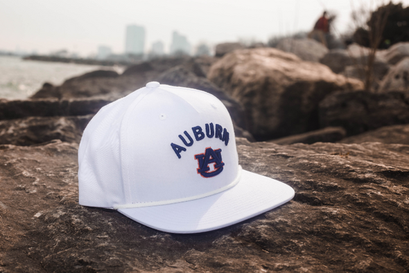 Auburn University Classic Retro Snapback Hat - White