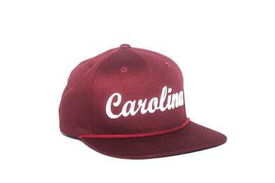 University of South Carolina Cursive Retro Snapback Hat – Garnet