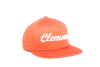 Clemson University Cursive Retro Snapback Hat - Orange