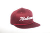 University of Alabama Cursive Retro Snapback Hat – Crimson