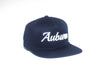 Auburn University Cursive Retro Snapback Hat - Navy Blue
