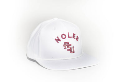 Florida State University Classic Retro Snapback Hat - White
