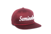 Florida State University Cursive Retro Snapback Hat – Garnet